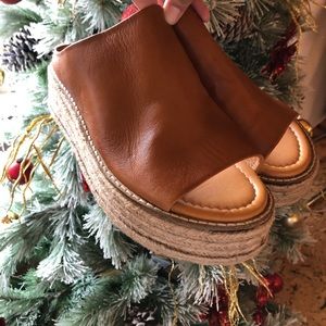 Boho style sandal platforms